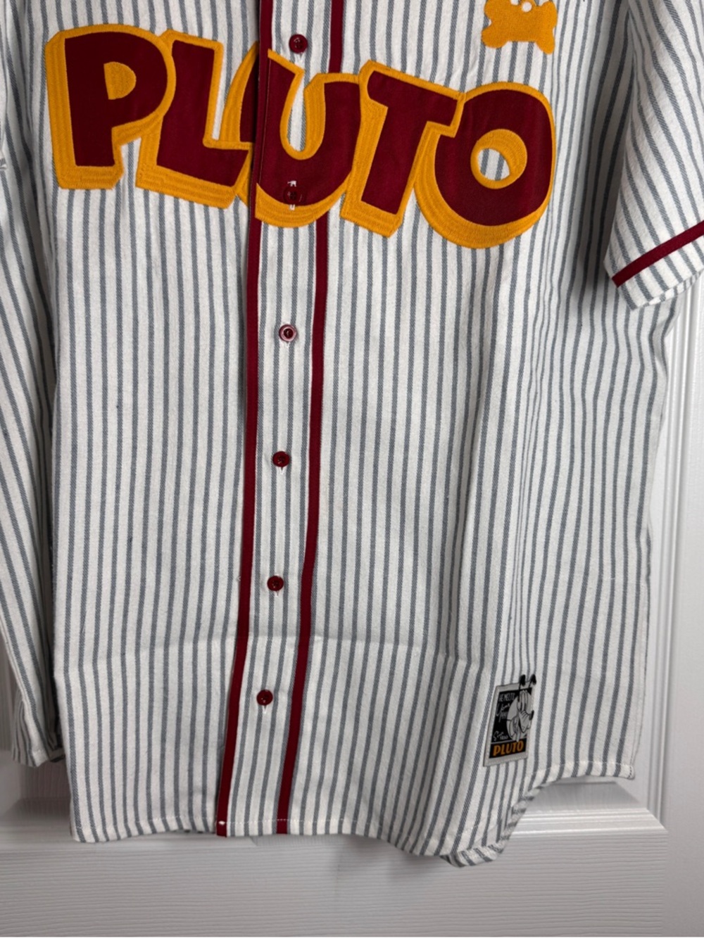 NWT. Disney Parks Pluto 95th Anniversary Baseball Jersey - Size Large - Picture 4 of 12